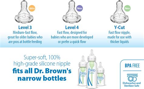 dr brown nipple level 1|Dr. Browns Natural Flow Anti